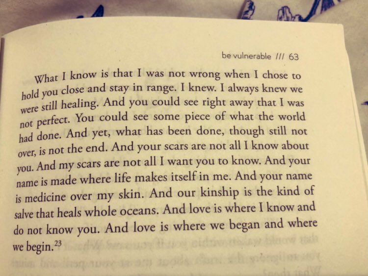 Thinking about vulnerability and connection today with this beautiful passage by @alexispauline ❤️