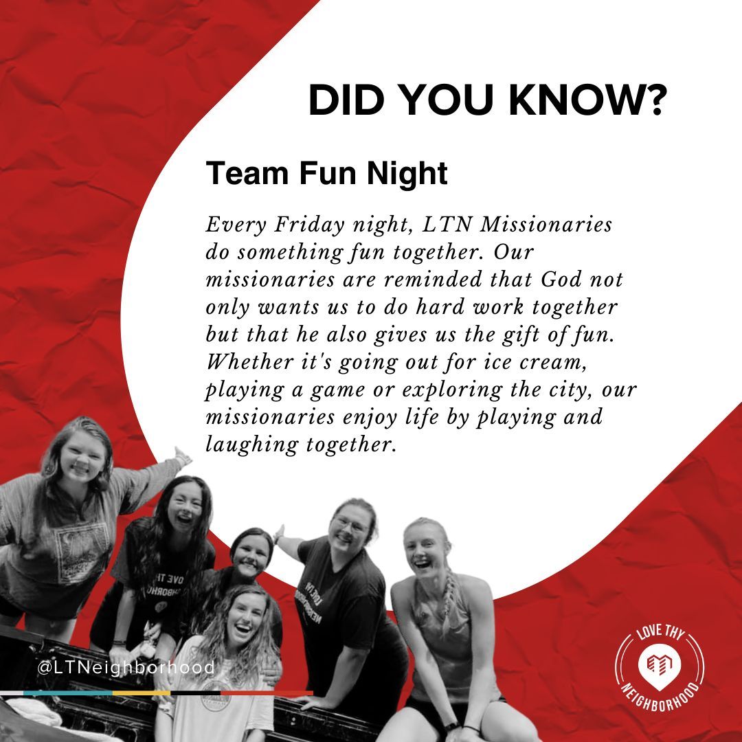 LTNeighborhood's tweet photo. Since 2014, Love Thy Neighborhood has been helping people follow Jesus in modern culture through our programs and podcast. #LTNlife https://t.co/wqjd1oKHXA