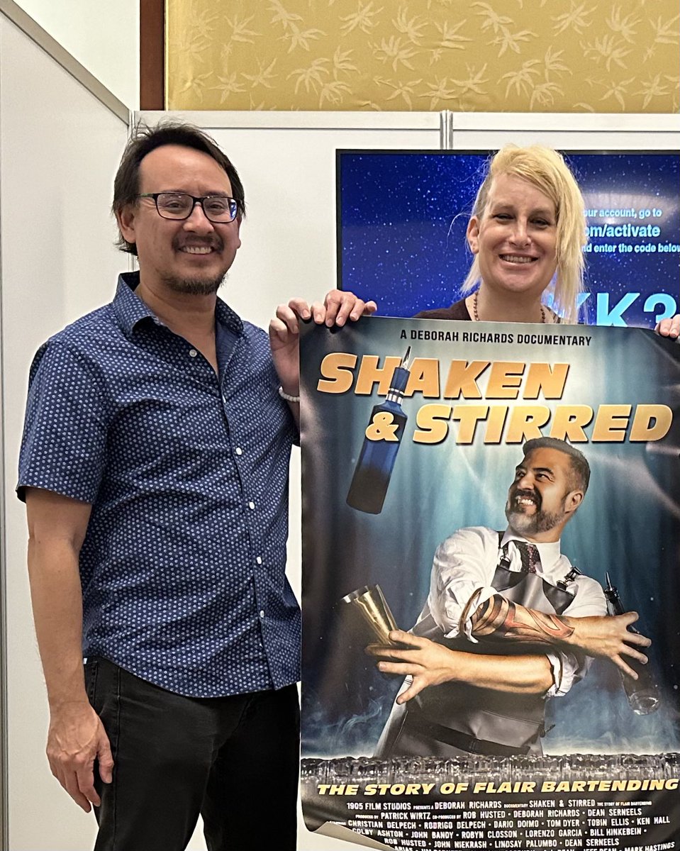 Setting up the booth at NATPE Global in Miami <a href="/debbiinpink/">Deborah Richards</a> <a href="/PatrickWirtz13/">Patrick Wirtz</a>