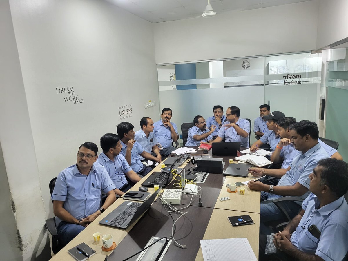 JKSales_'s tweet photo. Focused on excellence! JK Sales trained on grinding wheels and safety at customer end. Thanks to Mr. Sandip Pawar, Mr. M M Patil, Mr. Manoj Patil, Mr. Prashant Vithalkar, and team. Gratitude to Mr. Prashant Vithalkar. Bravo to leaders Mr. Amit Jadhav. #Training #tyrolit #grinding https://t.co/DZvpMTXIPv