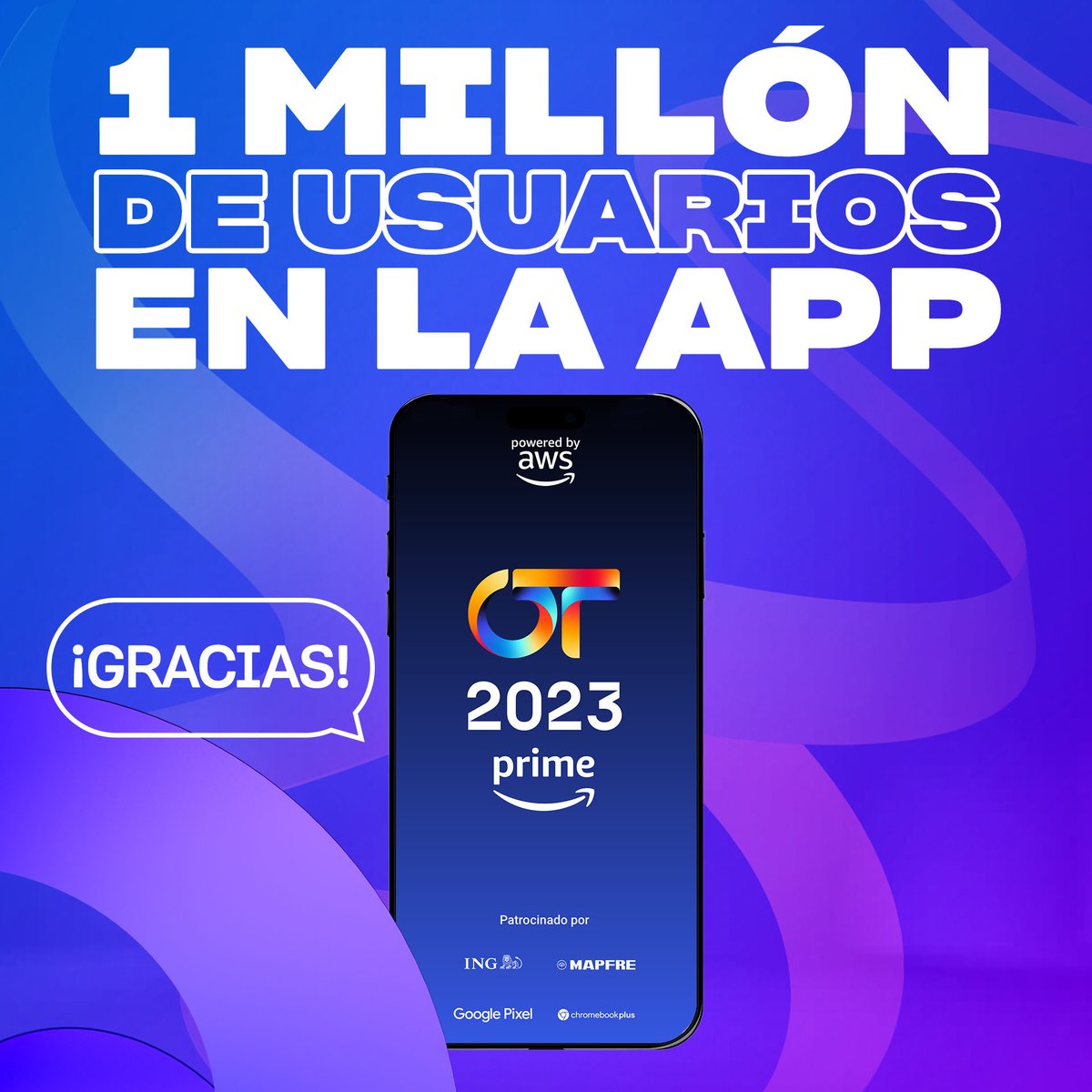 1 millón de personitas votando por sus favoritos, ¡esto es increíble! ✨🎤 #OT2023 #OTDirecto16E