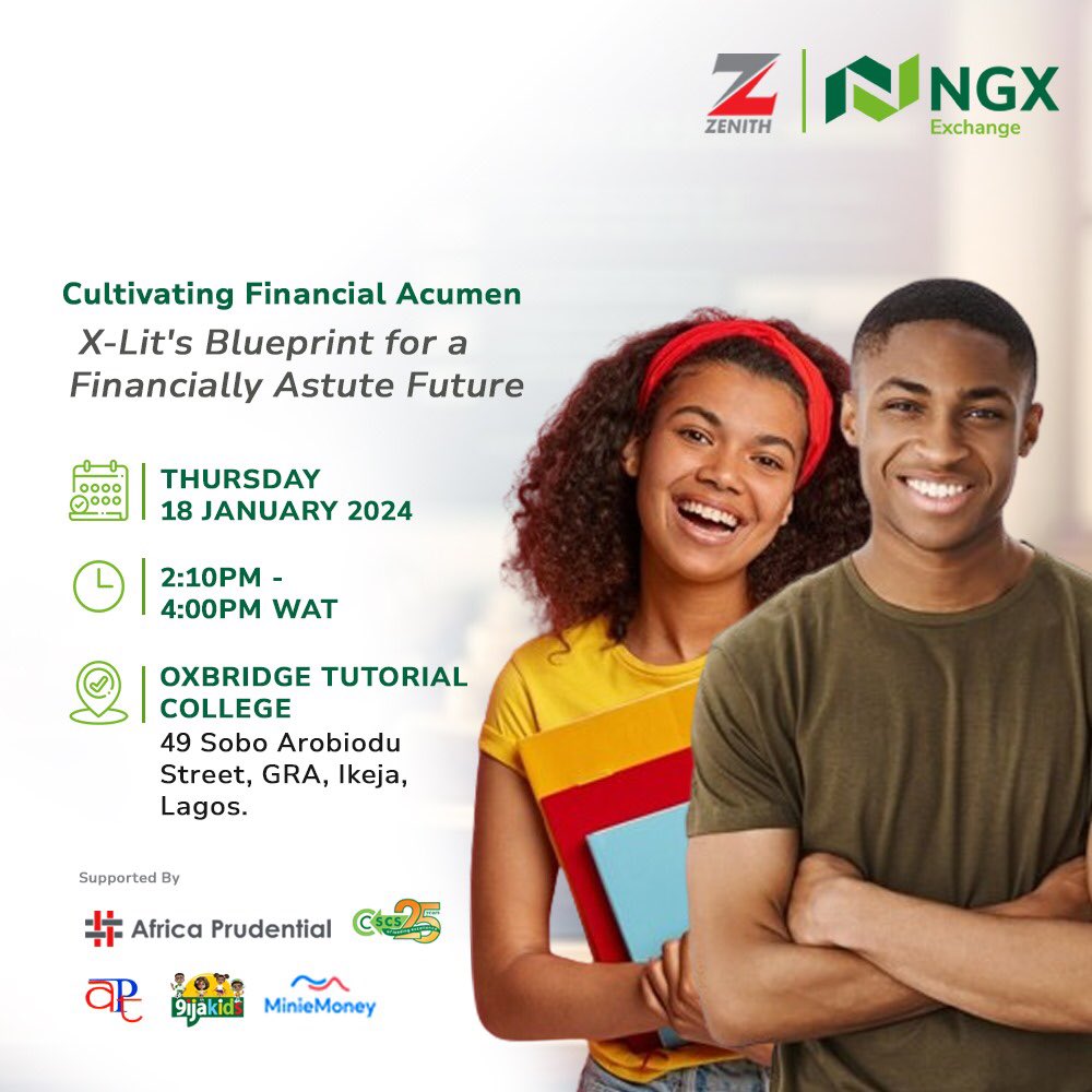 ngxgrp's tweet photo. We’re gearing up for the NGX Financial Literacy Programme - X-Lit’s visit to Oxbridge Tutorial College.
#FinancialLiteracy #XLIT #NGX https://t.co/rXwrzZWcwI