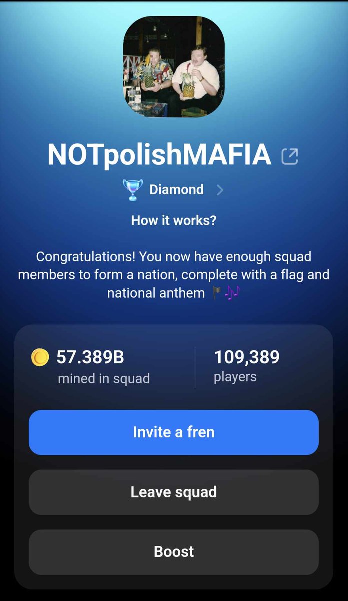 PolishMafiaa's tweet photo. Ponad 100k ludzi wydobywa $NOT coin wspólnie z #NotPolishMafia

Kiedy osiągniemy 1 MLN ?

Pamiętajcie ! Followersi i aktywni uczestniczy naszego squadu mogą liczyć na #Airdrop który zostanie przydzielony za squad

Chcesz przyczynić się do naszego rozwoju?
Koniecznie like+retweet https://t.co/I8ueUtRqDH