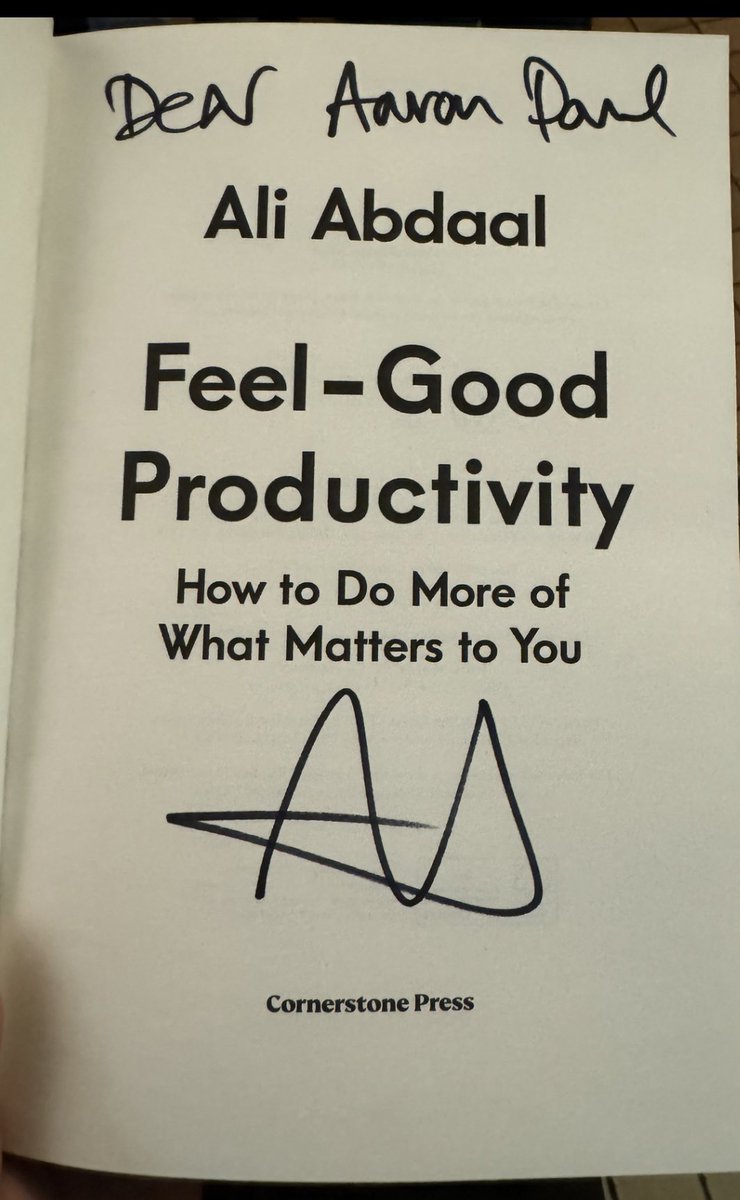 Aaron (@aaronjpaul2) on Twitter photo When you get to meet THE <a href="/AliAbdaal/">Ali Abdaal</a>, it’s always a productive use of your time. Thank you. When you get to meet THE <a href="/AliAbdaal/">Ali Abdaal</a>, it’s always a productive use of your time. Thank you.