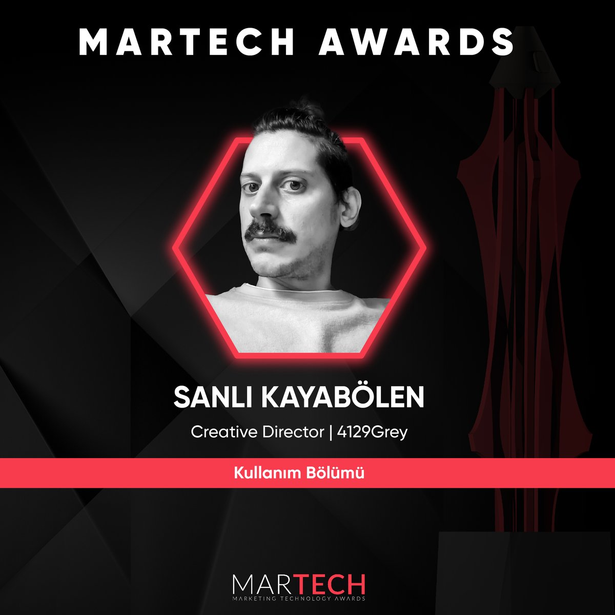 martechawardstr's tweet photo. MarTech Awards 2024’te, Kullanım Bölümü jüri üyelerimiz arasında 4129Grey Creative Director'u Sanlı Kayabolen de yer alıyor.

https://t.co/WKEvY35bgN

#martechawards2024 https://t.co/IPBNFJEKw9