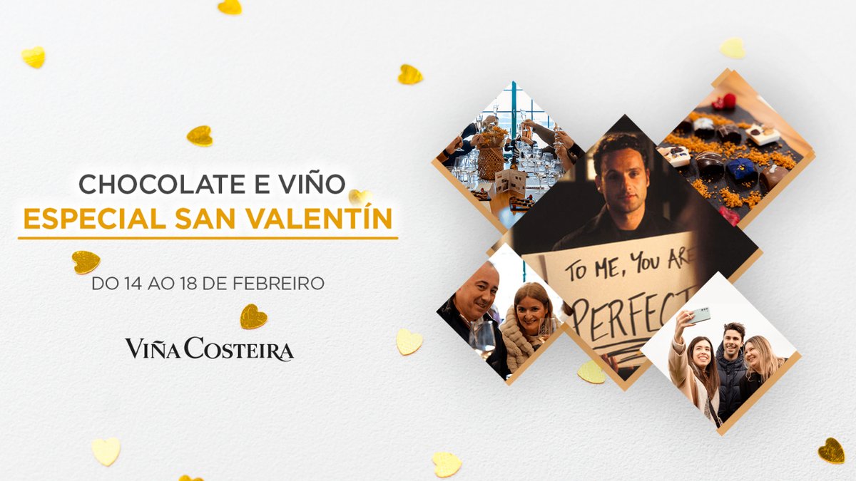 Celebramos o #AMOR! Xa sexa o propio, en parella ou á vida.💘

Ven probar a combinación de #chocolate de <a href="/Fina_Rei/">Fina Rei</a> e #viño Costeira, á vez que descobres a nosa adega e o entorno do Miradoiro de San Cibrao. 

📆 Do 14 ao 18 de febreiro.
Reservas 👉bit.ly/48zQQBw