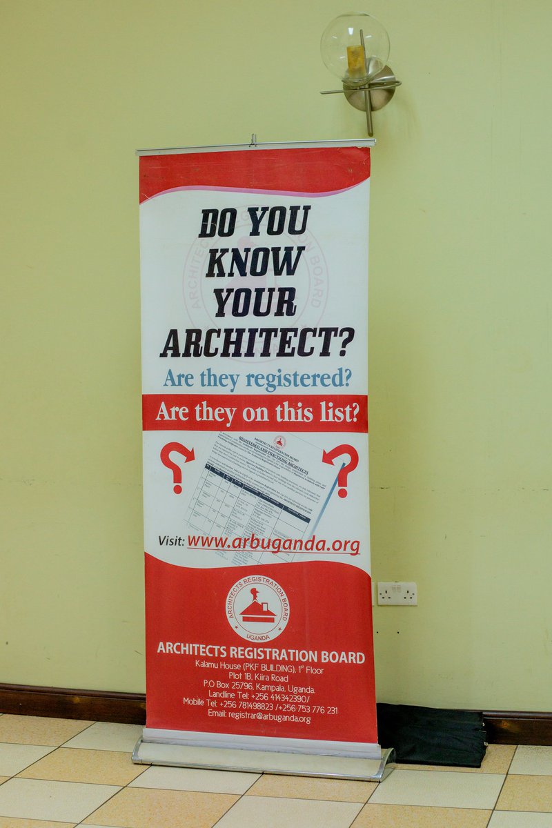 Do you know your Architect? Are they Registered? visit arbuganda.go.ug