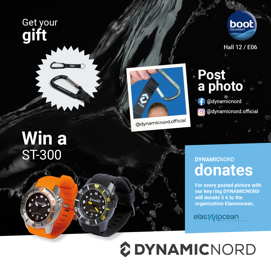 dynamicnord1's tweet photo. ๐ Visit us at boot show and have the chance to win the great โฐ ST-300 โฐ diver's watch every day! We will donate 5 โฌ ๐ฐ to the organization #Elasmocean for every posted photo ๐ธ with key ring ๐ Hall 12 / E06 ๐ 20-28.1.2024
#DYNAMICNORD #keyring #snaphook #photo #winawatch https://t.co/8ipRzhWIEp