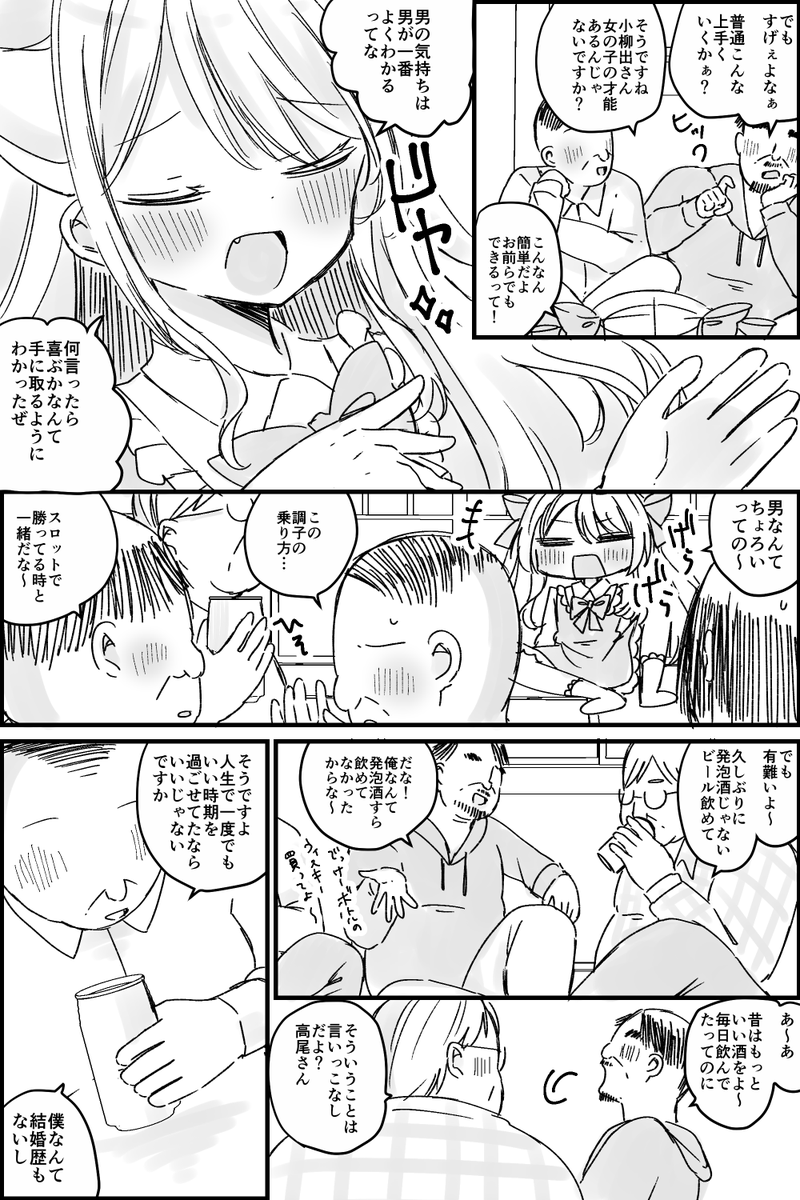 妻と離婚し一人酒に溺れて暮らす中年親父がTSして美少女になる話(3/14)