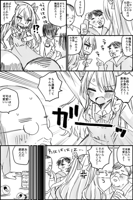 妻と離婚し一人酒に溺れて暮らす中年親父がTSして美少女になる話(4/14)