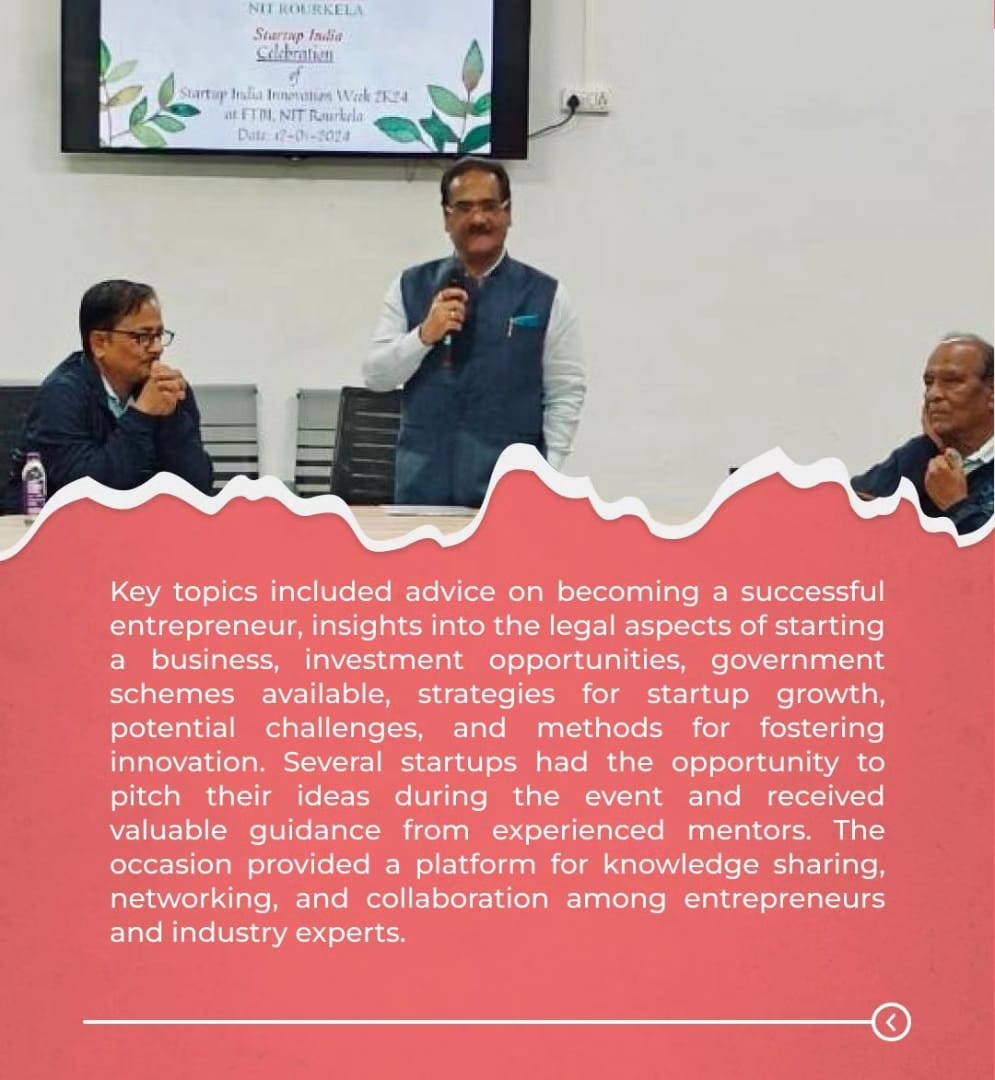 mmnitrkl's tweet photo. Monday Morning introduces 'MM Shorts' with a spotlight on the vibrant celebration of National Startup Day at FTBI, @nitrourkela . Recognizing visionaries and risk-takers, FTBI inspires budding entrepreneurs to shape the future.

#FTBI #Startup #StartupIndia #Entrepreneur https://t.co/bbsDqHRbb7