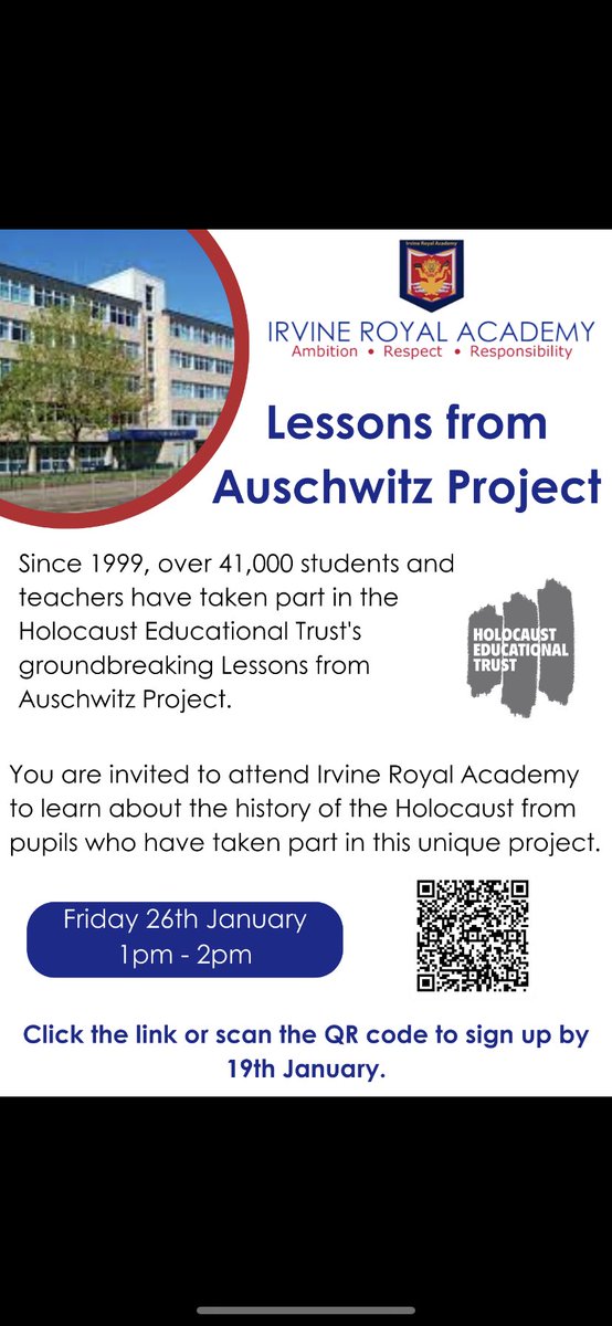 Please click the link to confirm your space:

forms.office.com/Pages/Response…

<a href="/IRoyalSocial/">Social Studies & RME</a> <a href="/MissMerrilees/">Miss Merrilees</a> <a href="/IrvineRoyalAcad/">Irvine Royal Academy</a>