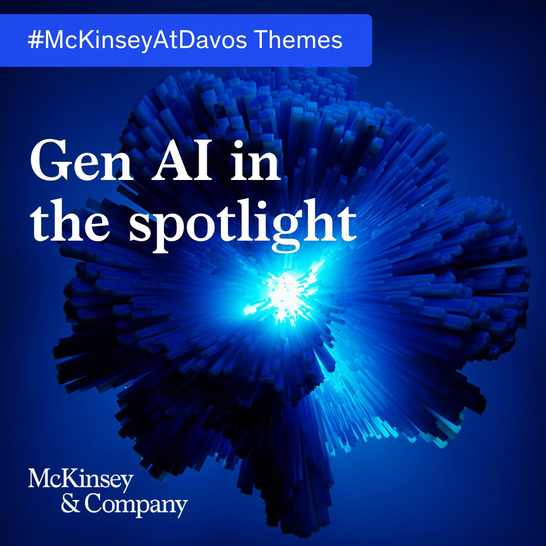 In Davos, gen AI will be in the spotlight as global leaders discuss the latest trends in scaling, value creation, talent, and more. 

Catch up on some of our key business insights around AI, written with #QuantumBlack➡mck.co/42fyxzj 

#McKinseyAtDavos