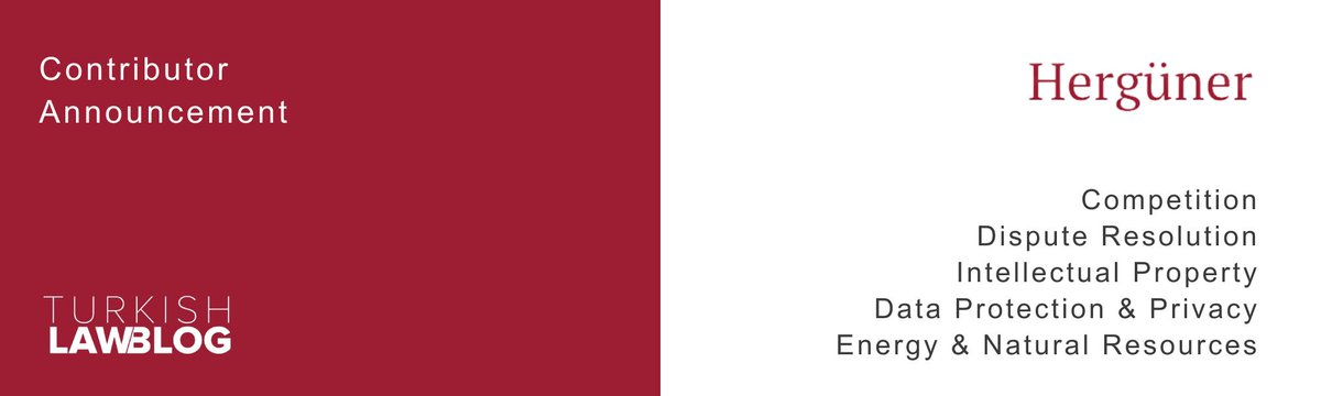 TurkishLawBlog's tweet image. Contributor Announcement!

We are pleased to announce that in 2024, Hergüner Bilgen Üçer will again be among the contributors to the Turkish Law Blog.

🔎 Visit Hergüner's profile: lnkd.in/dPKTNmbX