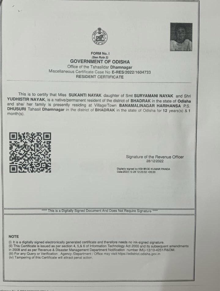 ConnectNishi's tweet photo. Delayed &amp;4yr crossed to get dependent pension to Sukanti Nayak(UM daughter) of Late Freedom fighter Yudhisthira Nayak, Banamali Nagar, Dhusuri,Bhadrak. Poor response from DM Bhadrak,Delayed action against grievance@ Secretariat on 13thFeb’23.@MoSarkar5T @DM_Bhadrak @CMO_Odisha https://t.co/hpCLj3RmaY