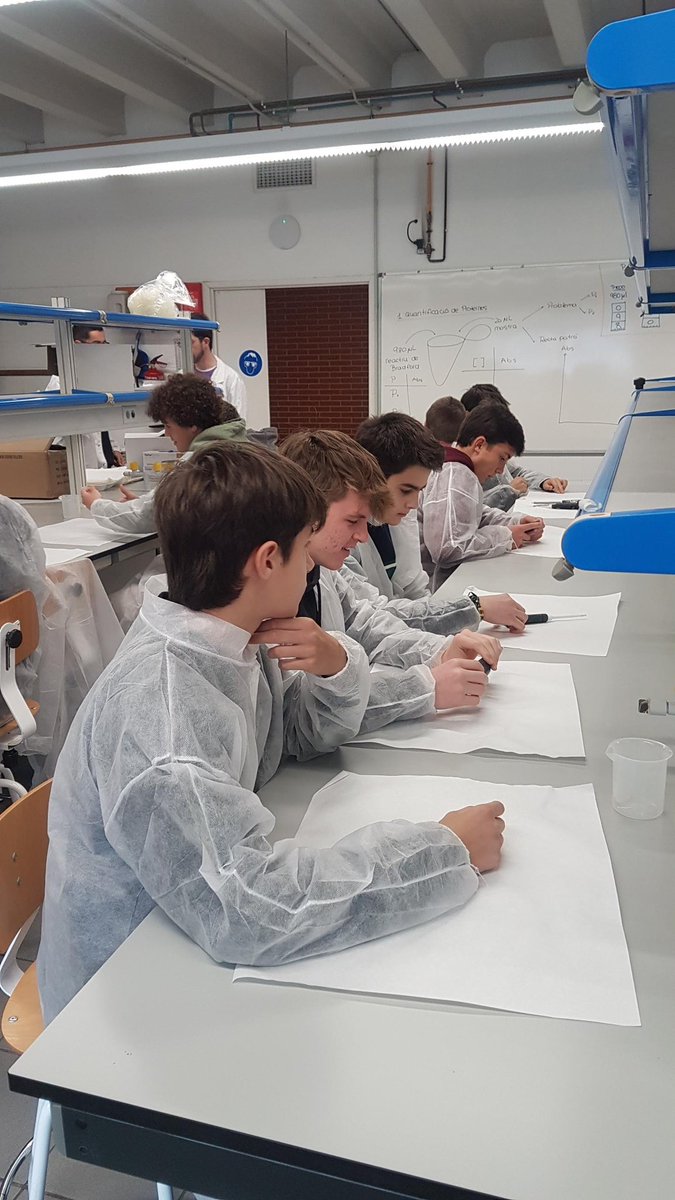 Ahir, els alumnes de 4t d'ESO van anar a la UB per visitar la facultat de bioquímica on van rebre una xarrada sobre el grau universitari que ofereixen i van poder realitzar unes pràctiques als seus laboratoris gràcies al programa "Endinsa't en la bioquímica".