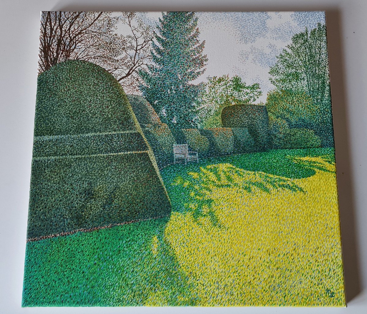 Only a last effect to add then it should be done.

#oilpainting #wipart #holmepierrepont #countrygarden #topiary #garden