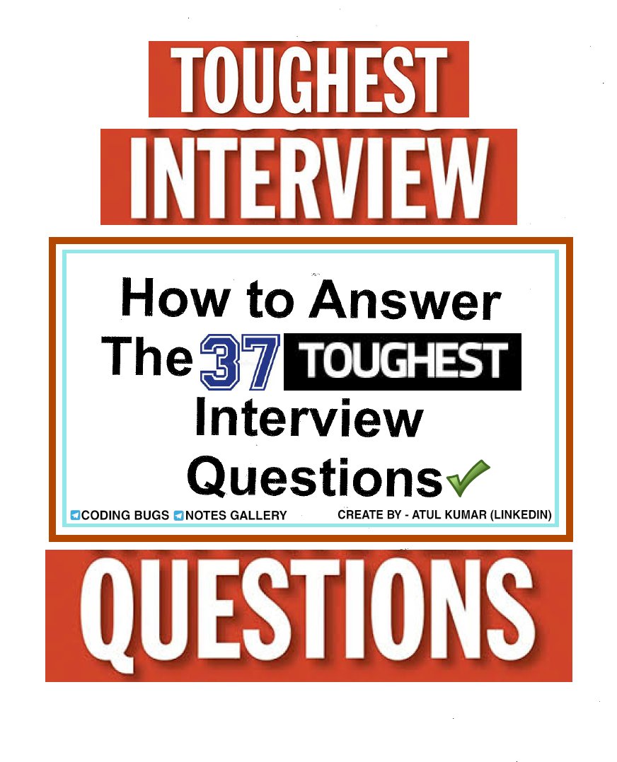 Krishnasagrawal's tweet photo. 🧡How to Answer Toughest Interview Questions🧡

🎯Free for only First 600 People 🎯

🔖Mandatory Bookmark 🔖

Simply:
👉🏿Follow @Krishnasagrawal
👉🏿Like and Repost
👉🏿Comment "Answers” to receive your copies! https://t.co/rMS9dNUsBp