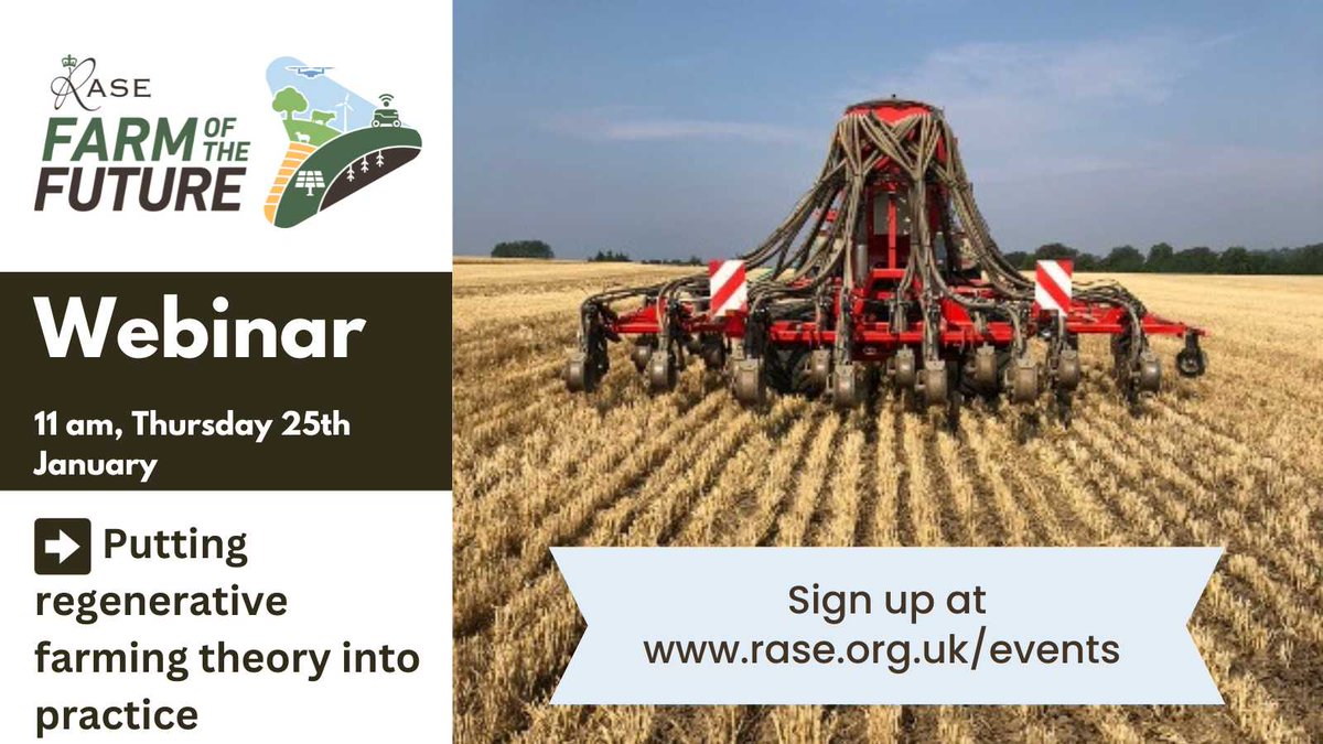 Are you considering trying companion cropping, direct drilling or growing a crop with a living mulch?
In our next #FarmOfTheFuture webinar <a href="/Farmer_Tom_UK/">Farmer Tom 🇬🇧 🇺🇦</a>, <a href="/EwenMcEwen/">Andy Barr</a> and Andy Gray will each share how they have tried, adapted and tweaked regenerative approaches to solve