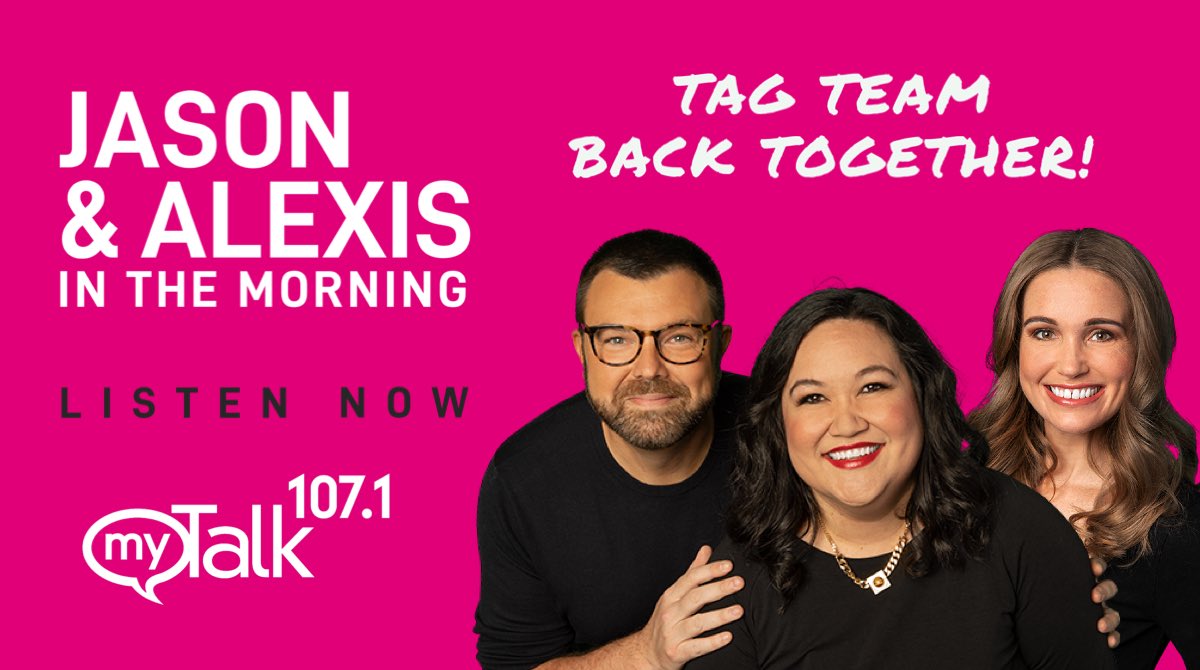 Jason Matheson (@jasonmatheson) on Twitter photo Reunited and it feels so good! Back on the ole’ radio show w/my friends <a href="/lexandthecities/">Alexis Thompson</a> & <a href="/hollydroberts/">holly roberts</a> on <a href="/mytalk1071/">myTalk 107.1</a> ❤️ Reunited and it feels so good! Back on the ole’ radio show w/my friends <a href="/lexandthecities/">Alexis Thompson</a> & <a href="/hollydroberts/">holly roberts</a> on <a href="/mytalk1071/">myTalk 107.1</a> ❤️