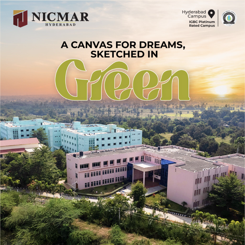 NicmarHyderabad's tweet image. Learn within walls that breathe green. #NICMARHyderabad's IGBC Platinum campus is more than classrooms - it's a living showcase of sustainability.

Here, education merges with environmental responsibility, shaping leaders like you for a greener future.

#GreenCampus #IGBCPlatinum