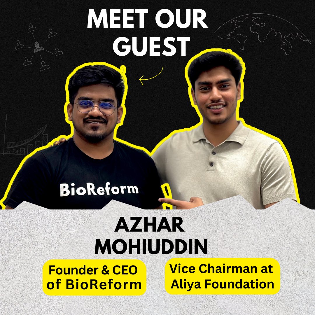 From ₹0 to ₹1 Crore/yr Biotech Startup ft. Azhar Mohiuddin

Have you watched our recent episode w/@theazharmohiudn founder of @BioReform ??
