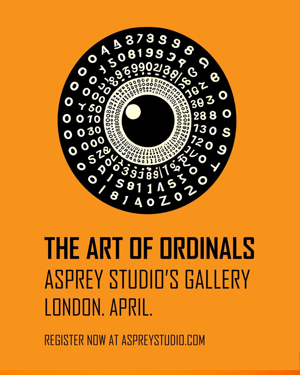 AspreyStudio's tweet photo. THE ART OF ORDINALS, at Asprey Studio’s gallery in Mayfair, April. Explore new releases, network, panel talks and post event. https://t.co/26kK8VkRvy to apply. https://t.co/WbJy8AwDO0
