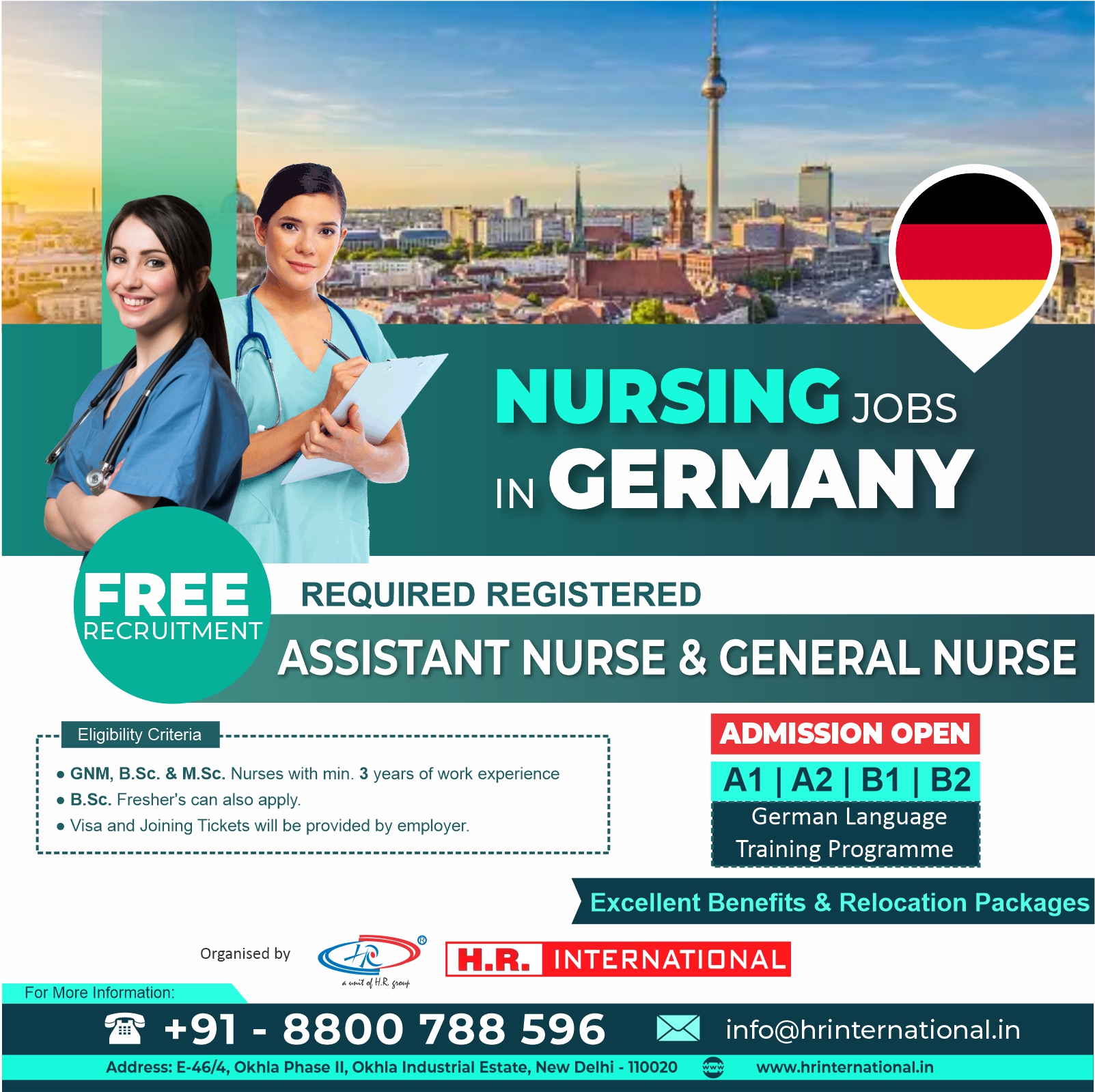HR International on X: &ldquo;🌐 Nursing jobs in Germany! Free 