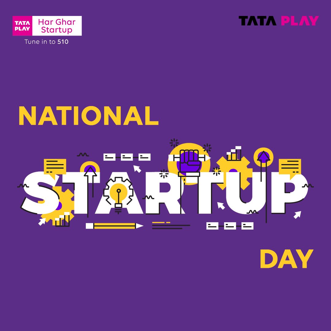 With Tata Play Har Ghar Startup, our objective is to furnish a robust platform for startups, fostering the development of a comprehensive national startup ecosystem in India. 📈 Join us by tuning into Har Ghar Startup on Tata Play, channel #510 ! 📺✨ #NationalStartupDay #StartUp