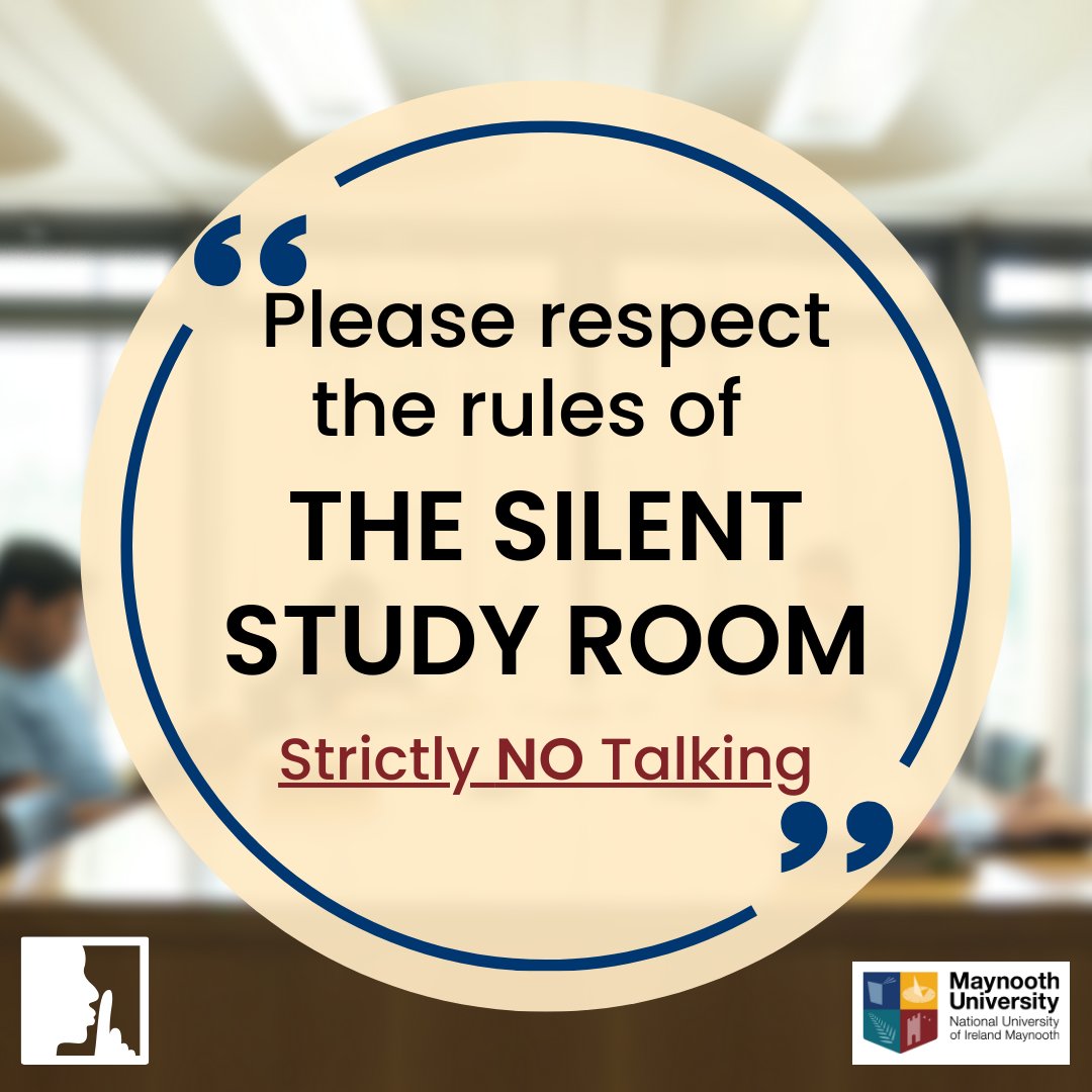 library_MU's tweet image. Please respect the rules of the silent study room. Strictly NO talking allowed. You will be asked to leave if you are talking. #silentstudy #examtime #MUlibrary