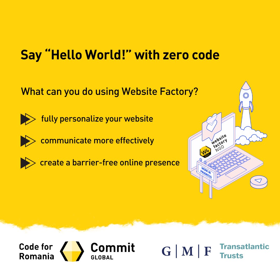 Commit Global (@commitglobalorg) on Twitter photo ๐ Exciting news with ๐ช๐ฒ๐ฏ๐๐ถ๐๐ฒ ๐๐ฎ๐ฐ๐๐ผ๐ฟ๐: ๐ก๐๐ข! ๐ฃ๏ธ We're transforming the "Hello, world!" experience for NGOs in Moldova and Georgia. Your website becomes more than just a page.
Ready to join the journey? Enroll now: commitglobal.org/en/website-facโฆ ๐ #CivicTech ๐ Exciting news with ๐ช๐ฒ๐ฏ๐๐ถ๐๐ฒ ๐๐ฎ๐ฐ๐๐ผ๐ฟ๐: ๐ก๐๐ข! ๐ฃ๏ธ We're transforming the "Hello, world!" experience for NGOs in Moldova and Georgia. Your website becomes more than just a page.
Ready to join the journey? Enroll now: commitglobal.org/en/website-facโฆ ๐ #CivicTech