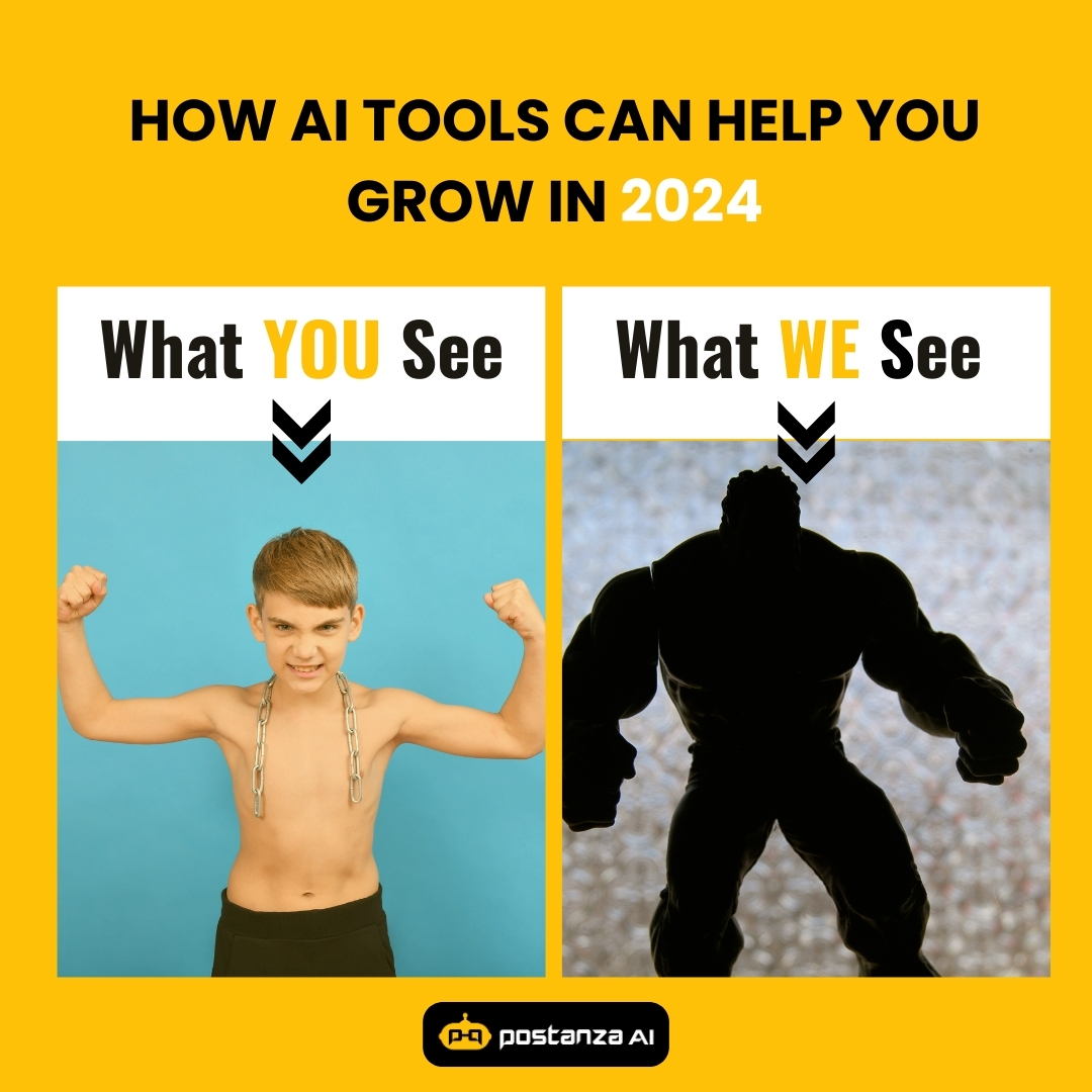 Postanza_ai's tweet photo. Be a HULK in the marketing world that sulks. πͺπ¦Ύ
With AI, you can achieve impressive growth and accomplish feats you never thought possible. Embrace the future and let #AI be your personal trainer for success! π
β‘οΈBecome a digital marketing powerful force with #PostanzaAI!π https://t.co/ch8izikYtp