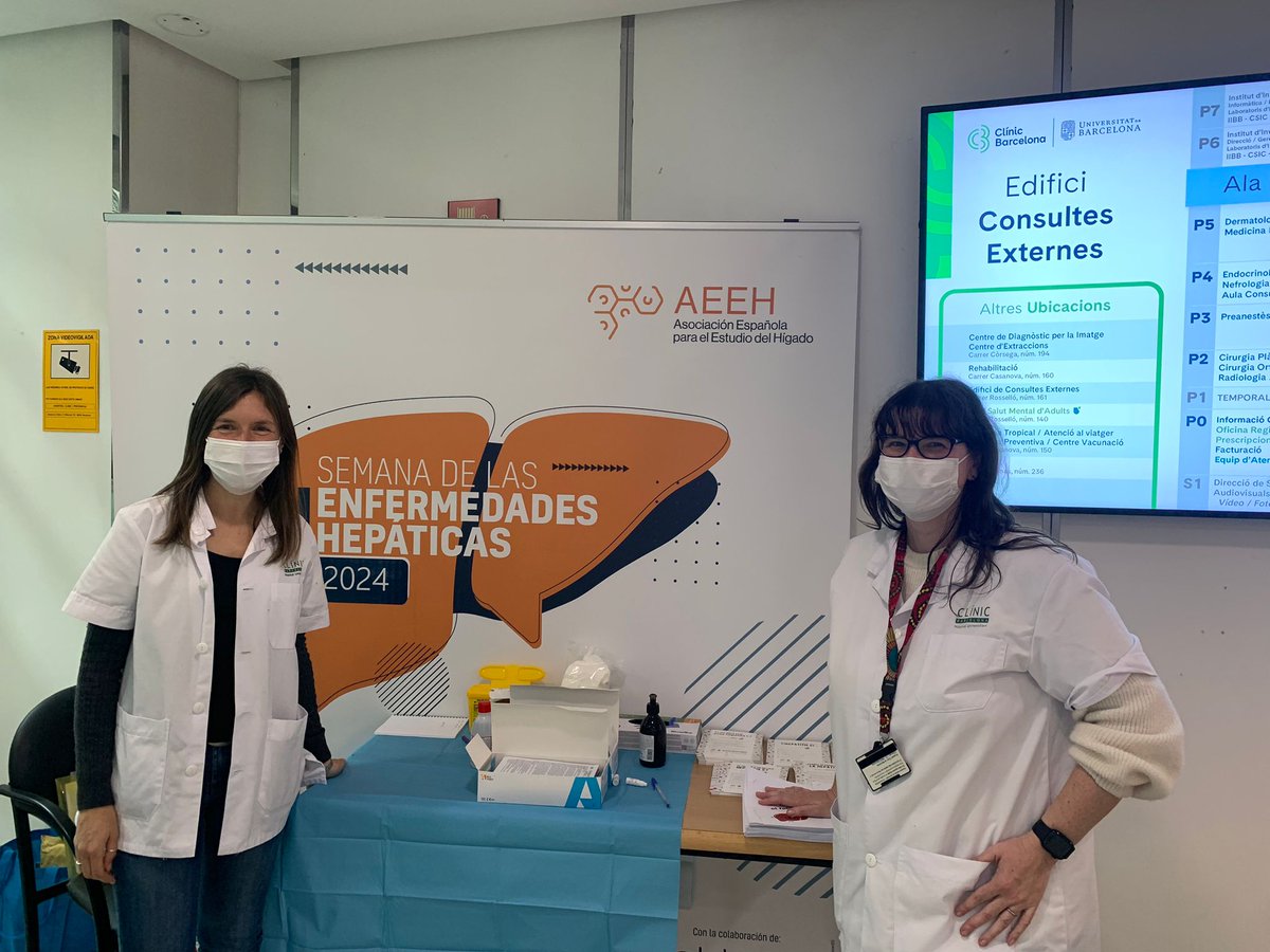 #SemanaHepatoCatalunya 
Cribado de enfermedades hepáticas en <a href="/hospitalclinic/">Hospital Clínic</a> #livertwitter