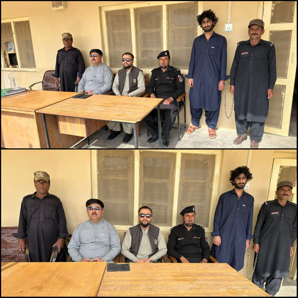 ڈپٹی کمشنر چاغی طفیل بلوچ کی ہدایت پر اسسٹنٹ کمشنر تفتان محمد وقار خان کاکڑ کا لیویز فورس کے ہمراہ  کامیاب کاروائی اغواء کاری چوری ڈکیتی و دیگر وارداتوں میں ملوث ملزم گرفتار
<a href="/DcKharan/">Deputy Commissioner Kharan</a> 
<a href="/naeemum65163929/">Naeem Umrani</a> 
<a href="/ShafqatShahwan/">Shafqat Shahwani</a> 
<a href="/LeviesHq/">Balochistan Levies Force HQ</a> 
<a href="/LeviesH/">Levies Force HQ</a>