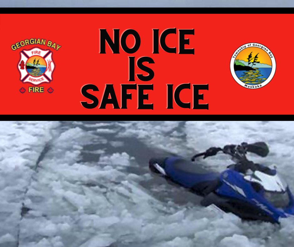 gbtownship's tweet image. Vigilance is the key 🔑: There's no such thing as 'safe ice.' Before you tread, let wisdom lead. Your safety is non-negotiable. #GeorgianBay #StaySafeGB #IceSafety #WinterWisdom #RiskAwareness