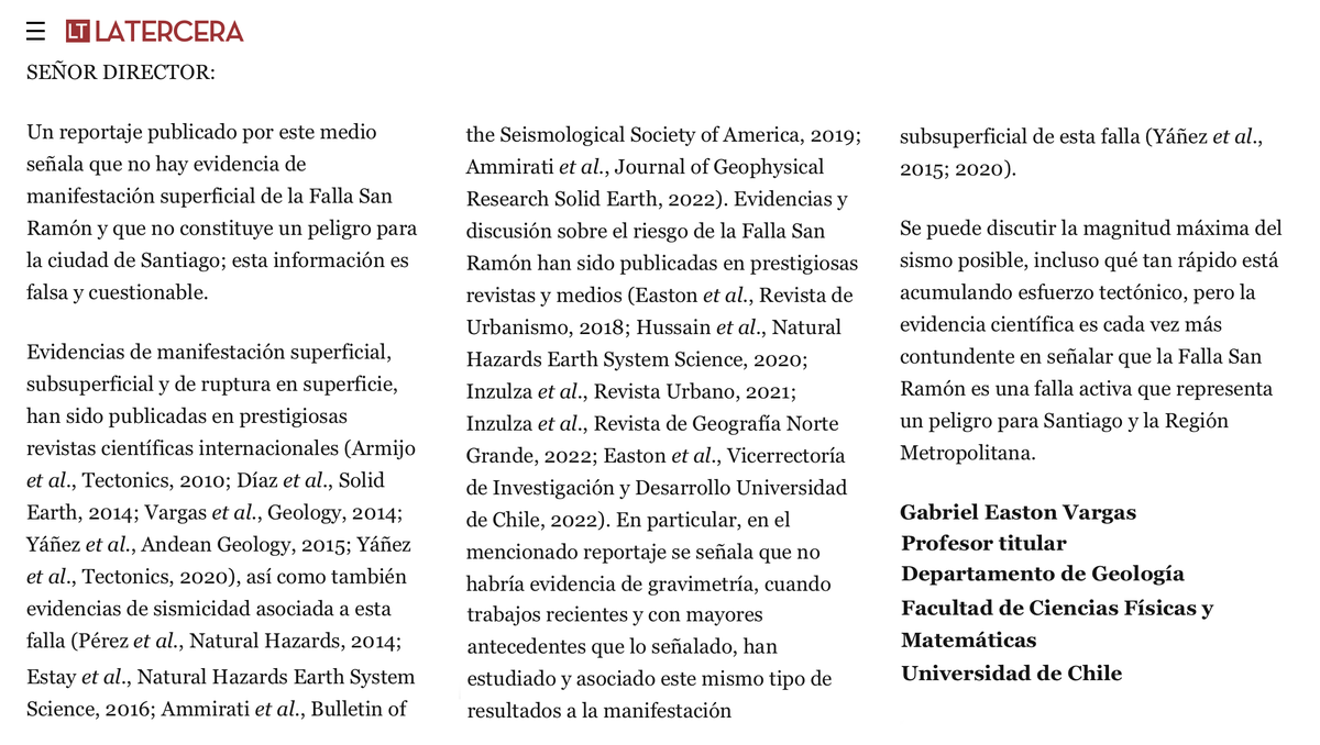 Departamento de Geología - U. de Chile tweet media