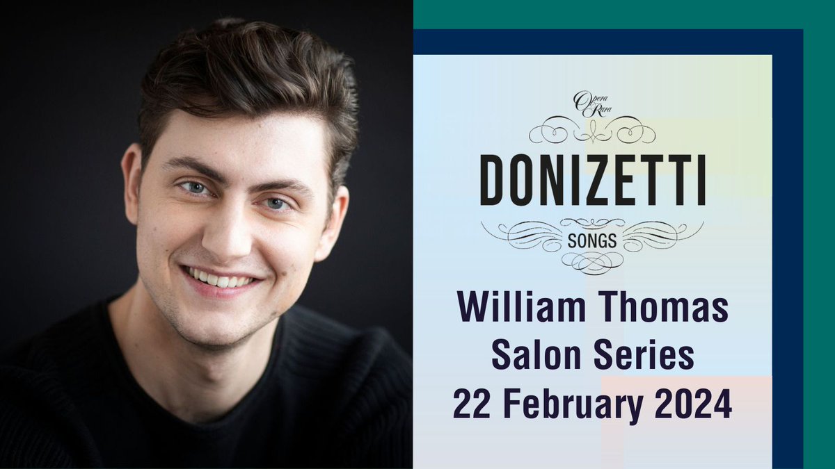 OperaRara's tweet image. Need something to look forward to during these cold months? How about an intimate Salon recital of Italian &amp;amp; French songs sung by British bass #WilliamThomas, finalist last year @cardiffsinger?

Full details here 🎵ow.ly/O2b050Qr9wl

#DonizettiSongProject @AskonasHolt