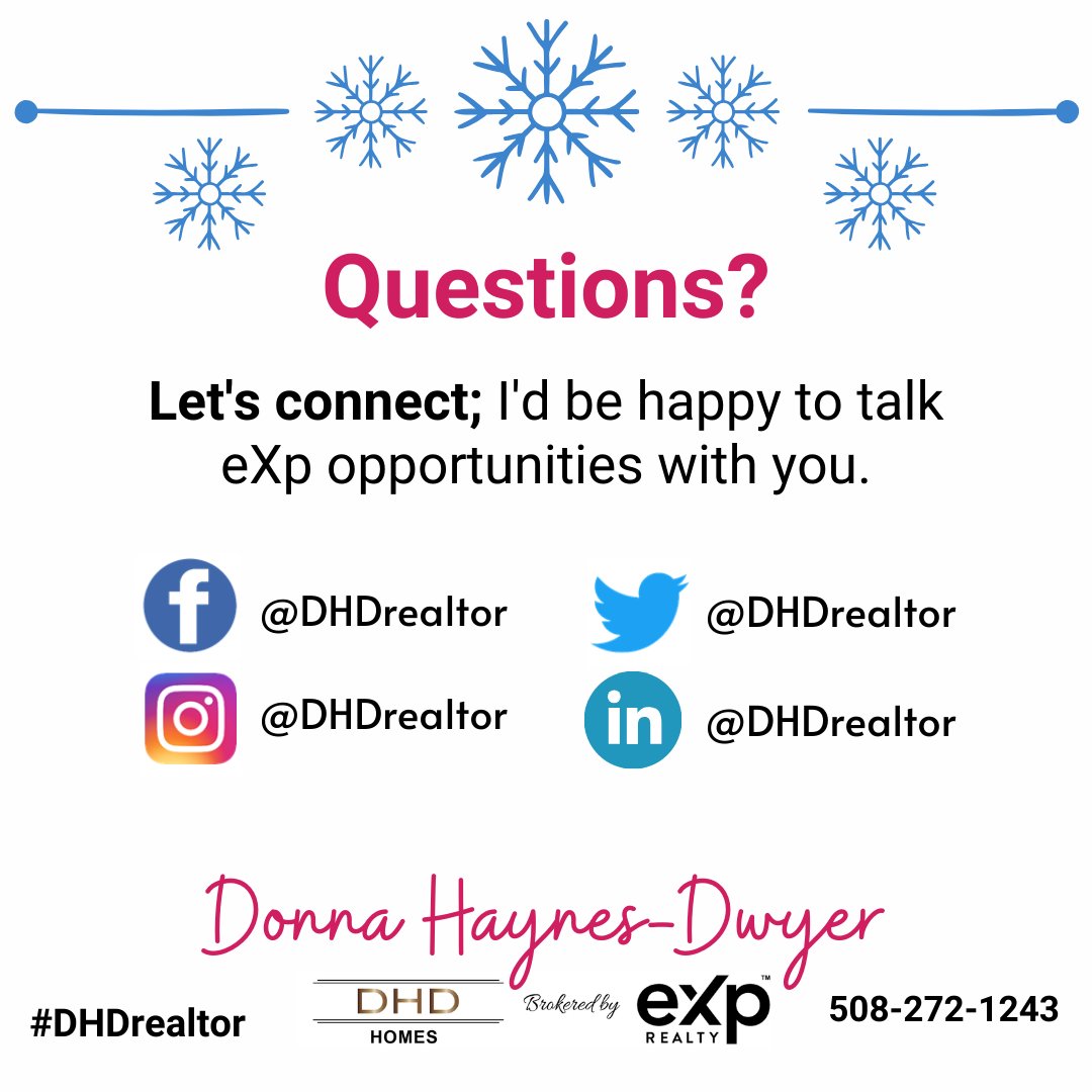 eXciting News! 🎉👏
 Could your future include eXp❓
#whyeXp #eXpopportunities #gotquestions #eXprealtyteambuilder #Icanhelp #DonnaHaynesDwyer #DHDrealtor #realestate #eXprealty #realestateagent #eXprealtyagent #DHDhomes #eXpproud #eXprealtor #eXprealtyproud