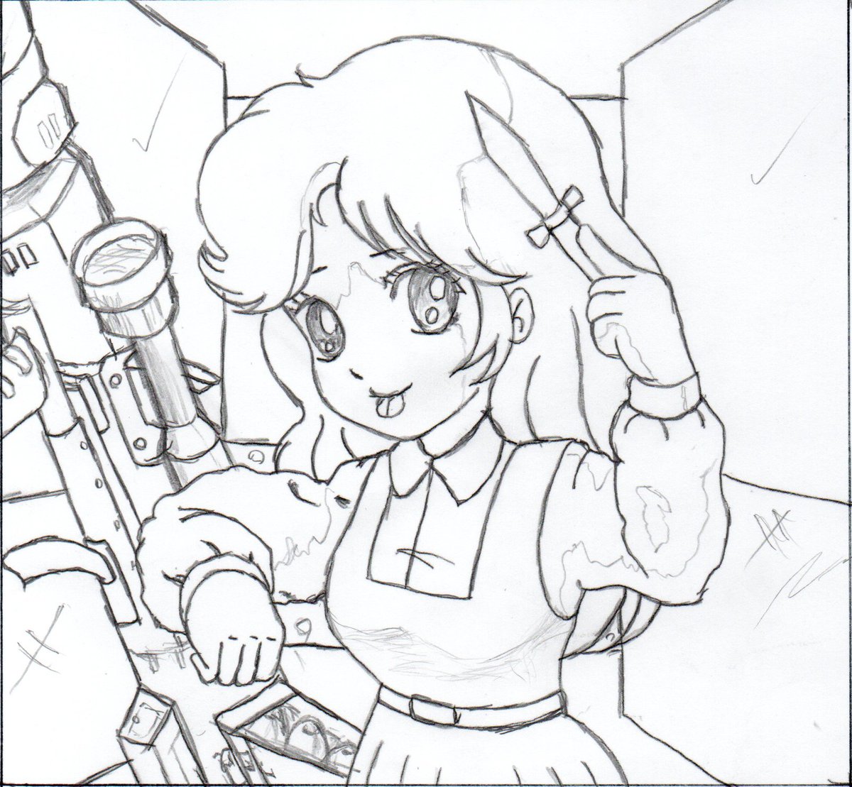 kemokemodan's tweet photo. どうもゴミが��ってたみたいでスンマヘン。
これをA4のケント紙に印刷すれば原画の雰囲気が楽しめます(笑)。 https://t.co/EIN1jh9xAi