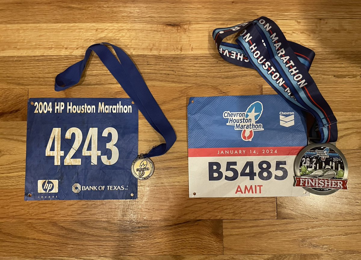 dramitkhera's tweet photo. In 2004 I ran my first marathon- the @HoustonMarathon That was a life changing event and one of my fondest memories For the 20th anniversary I decided to run it again. Although I am older & more injury prone, I’m still going! #26.2for20 #keepmoving #practicewhatipreach #cvprev https://t.co/ZTU9FOF91u