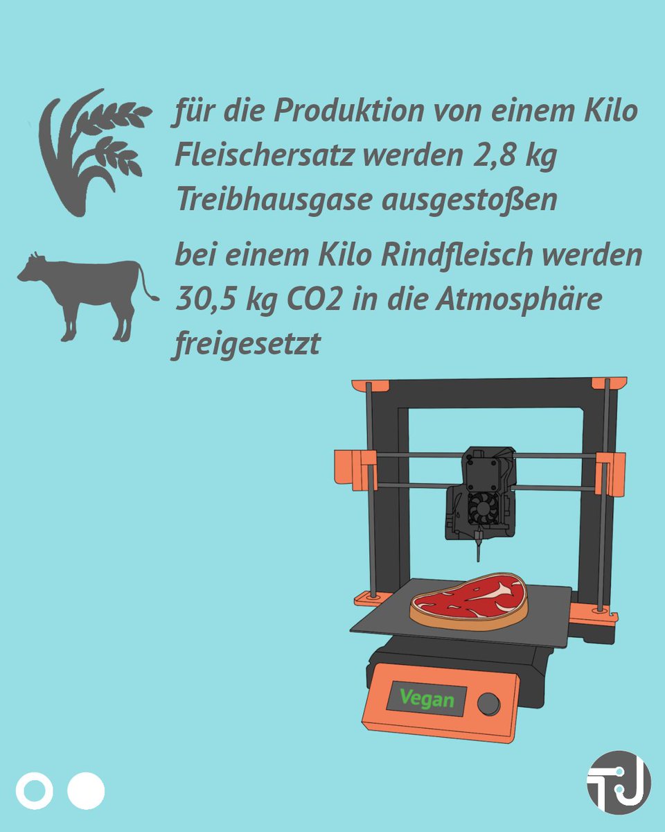 Technikjournal's tweet photo. Die pflanzliche Paste wird in feine Fasern gepresst, dadurch kann eine ähnliche Struktur wie bei einem echten Steak erzielt werden. 🥩 https://t.co/6LJYi5oohv