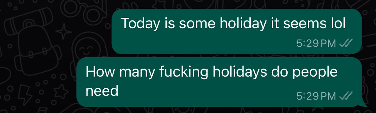 It’s annoying, I feel like people have taken over a month off since Diwali. 

Sigh….