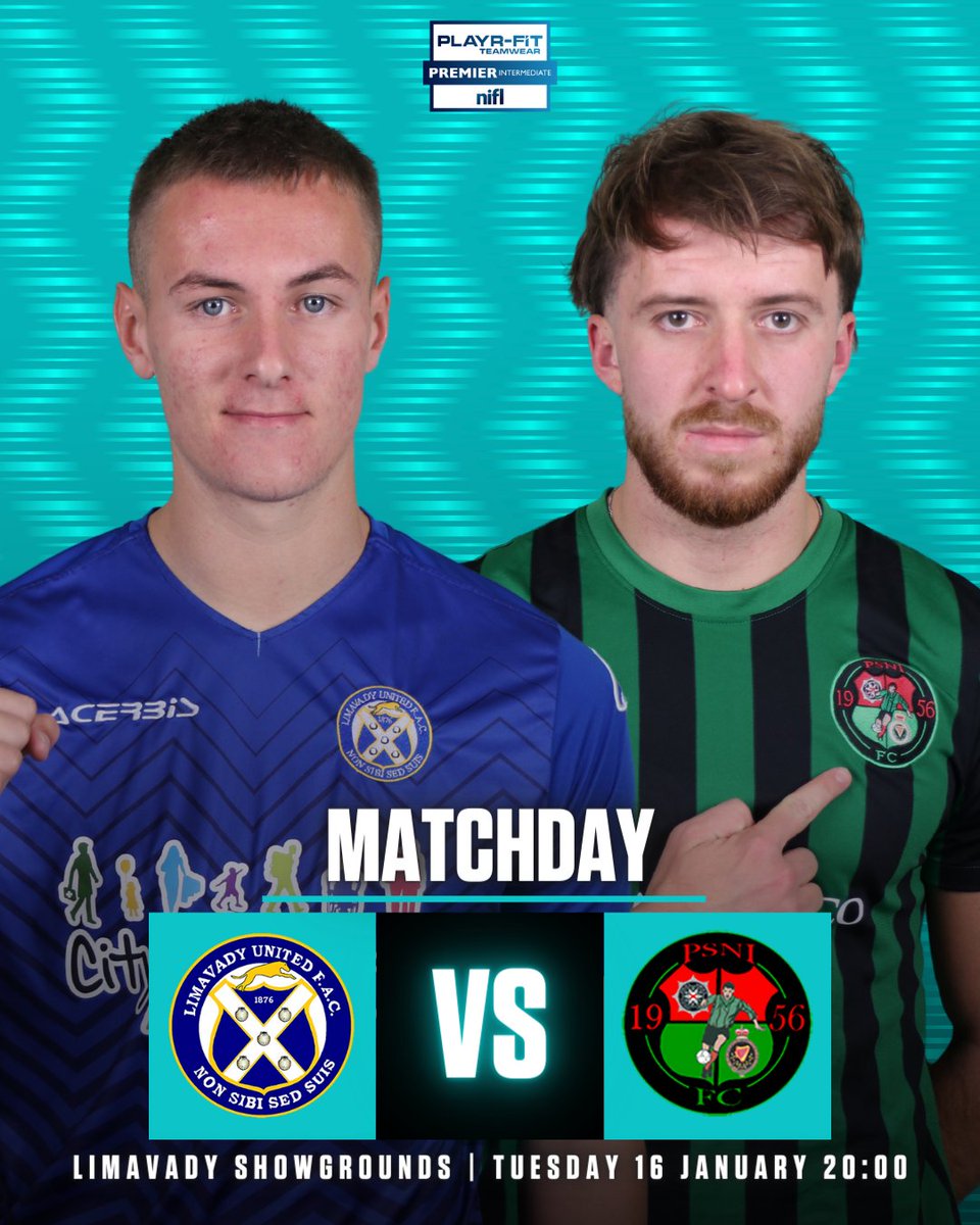 OfficialNIFL's tweet photo. 🏟️ 𝗠𝗶𝗱𝘄𝗲𝗲𝗸 𝗔𝗰𝘁𝗶𝗼𝗻 🏟️

@LimavadyUtdFC  vs @PSNIFC 

Tuesday night in the #PlayrFitPIL ⚽️ https://t.co/RNnFdSfePq