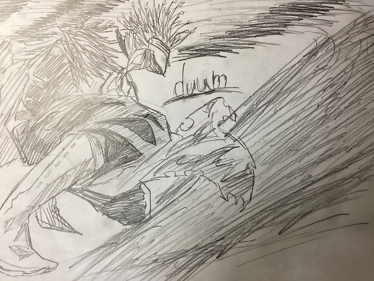 D57Mm's tweet photo. 最近一気買いした漫画「マッシュル」からドゥウムのイラスト描いてみた！
#マッシュル　#ドゥウム　#イラスト https://t.co/zkVQx881M8