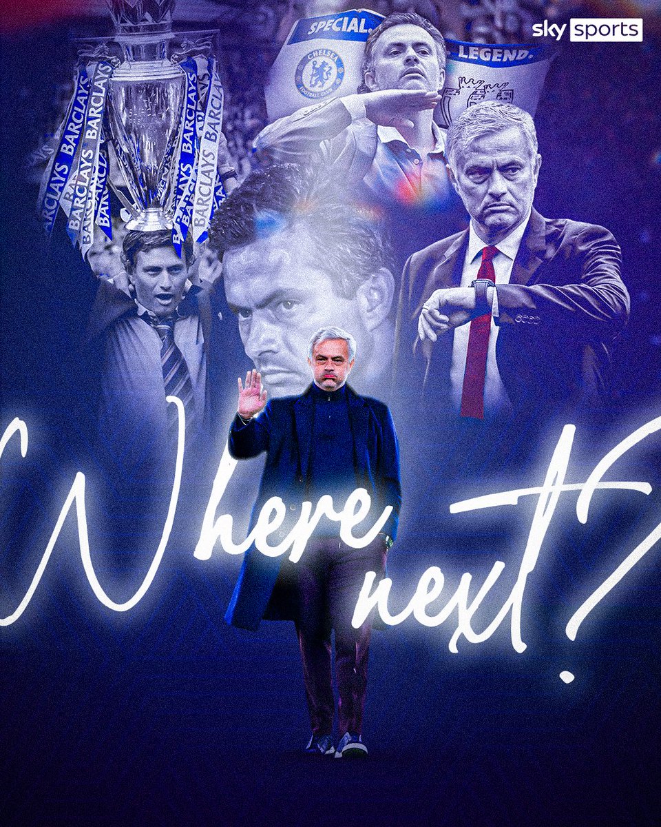 SkyFootball's tweet photo. Where next for Jose Mourinho?🤔

Let us know your thoughts below 👇 https://t.co/mYoUsM1D75
