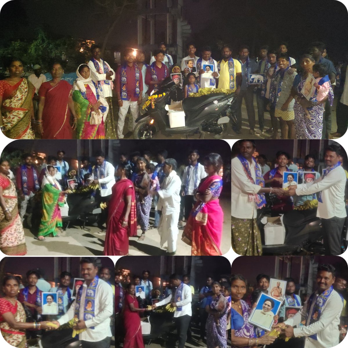 DamoderKoyyada's tweet photo. జయశంకర్ జిల్లా రేగొండ మండలం మడతపల్లిగ్రామంలో #భావిభారతప్రధాని బహుజనులఆశాజ్యోతి #భారతదేశంలోఅతిపెద్దరాష్ట్రమైనUPరాష్ట్రానికి4సార్లుముఖ్యమంత్రిపీఠాన్ని అధిరోహించిన #భారతదేశఉక్కుమహిళబెహాన్జీమాయావతిగారి68వపుట్టినరోజు సందర్భంగామడతపల్లిగ్రామ ప్రజలకుఅరటి పండ్ల పంపిణీ చేయడం జరిగింది.✊🐘 https://t.co/PAkfz2Ekzb