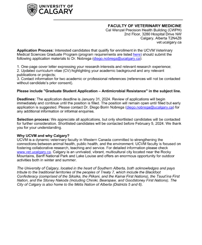 olumuyiwaayo's tweet photo. Copied*

Calling All Students Passionate About Antimicrobial Resistance! 🐾💊

Are you a student with a passion for data analysis and a desire to make a real impact in the field of antimicrobial resistance??? We're on the lookout for a dedicated individual like yourself to join our team!

If you're ready to take on this exciting challenge, check the job ad attached!