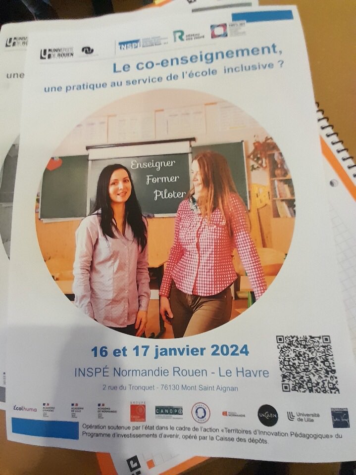 ASebok1's tweet photo. Journées d’enseignement en partenariat INSPE/EAFC « Le co-enseignement : une pratique de l’école inclusive ? » Intervention de Philippe Tremblay #SPEI @dsden61 https://t.co/CiPNxv5wNq