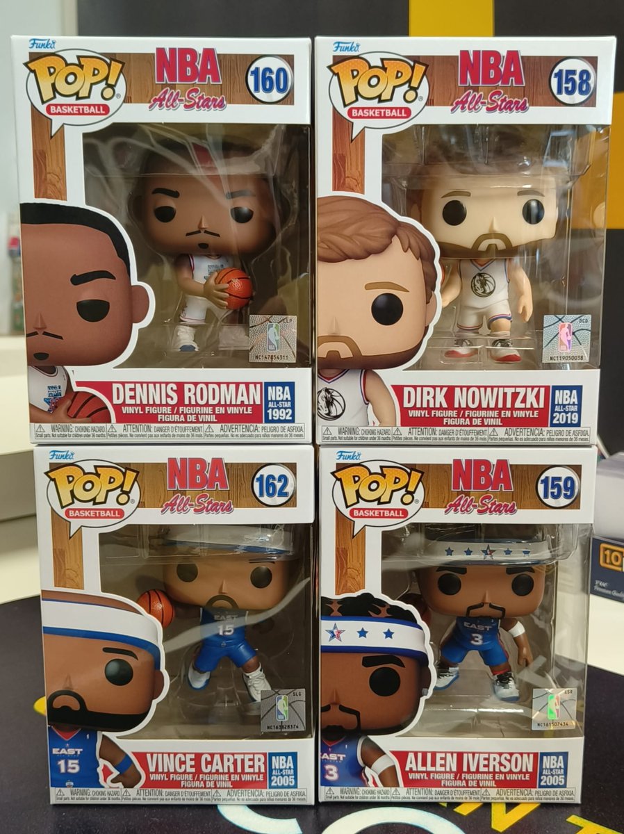 tenpristine's tweet image. Nuevos @originalfunko de NBA Legends POP! Rodman, Carter, Dirk y Iverson. No te quedes sin ellos.  #Thehobby #Funko #coleccionismo #collect #Supplies #cards #cromos #Legends #nba #tradingcards #hobby #sports #10pristine