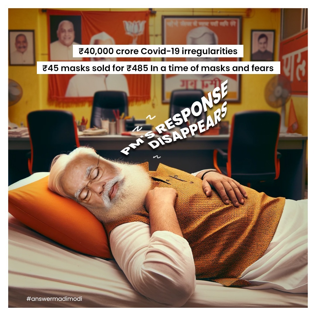 siddaramaiah's tweet photo. .@narendramodi, when asked about the corruption committed by BJP leaders, sleeps.

#AnswerMadiModi #WakeUpPM https://t.co/zPt4LrZGo0